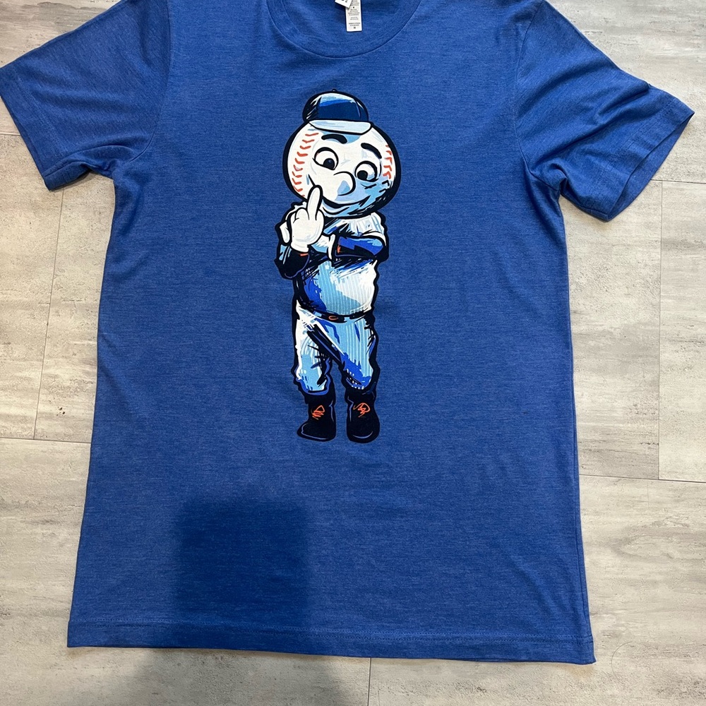 Barstool Sports Mr Met (Middle Finger) Shirt Size M